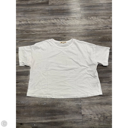 Top Short Sleeve By Amo In White, Size: M
