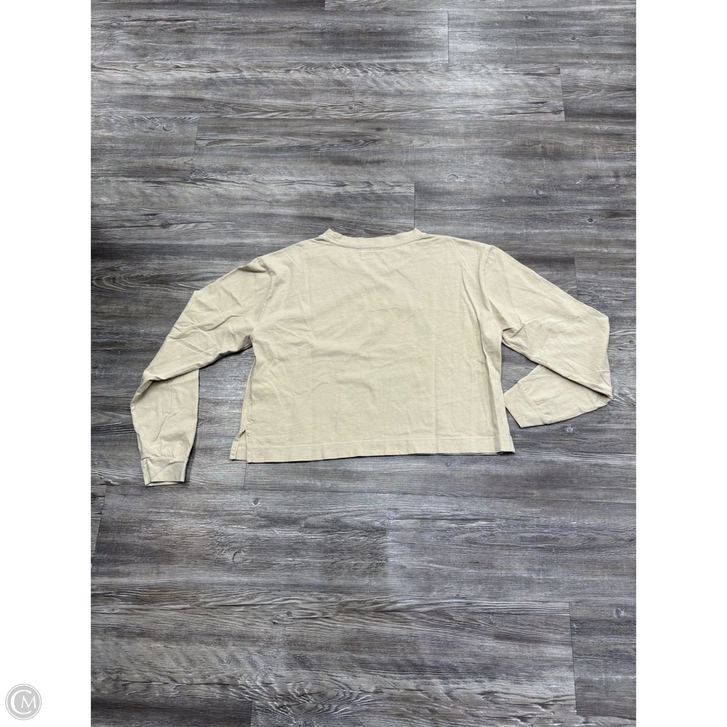 Top Long Sleeve By Rowan In Tan, Size: M