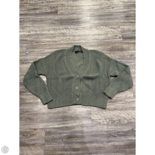 Sweater Cardigan By 360 Sweater In Green, Size: M