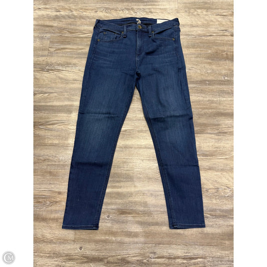 Jeans Skinny By Rag And Bone In Blue Denim, Size: 12