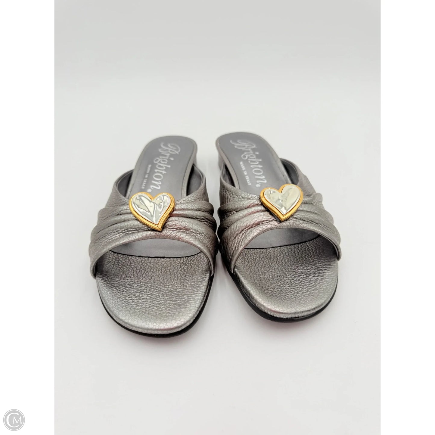 Sandals Flats By Brighton In Silver, Size: 8