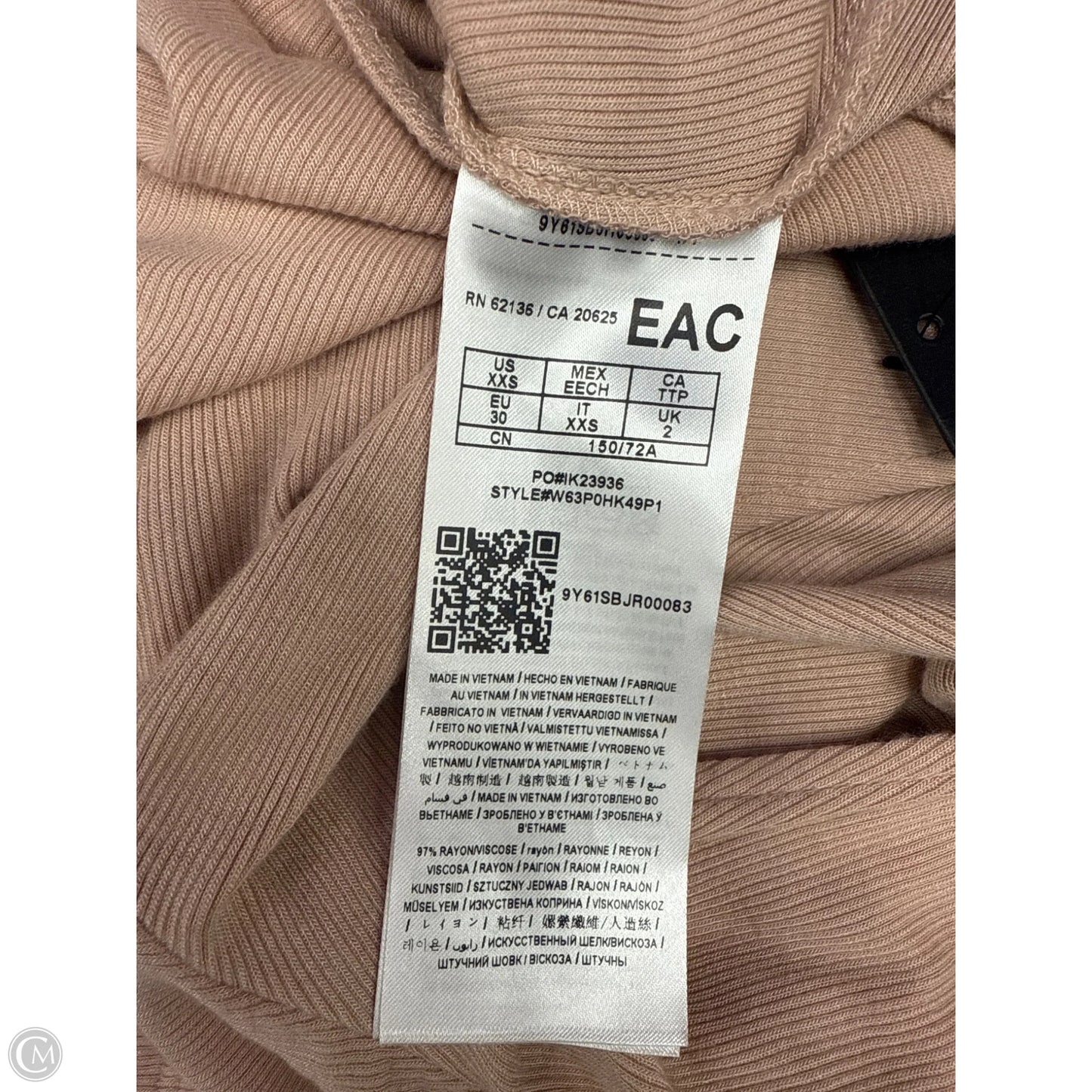 Top Short Sleeve By Guess In Pink, Size: Xxs