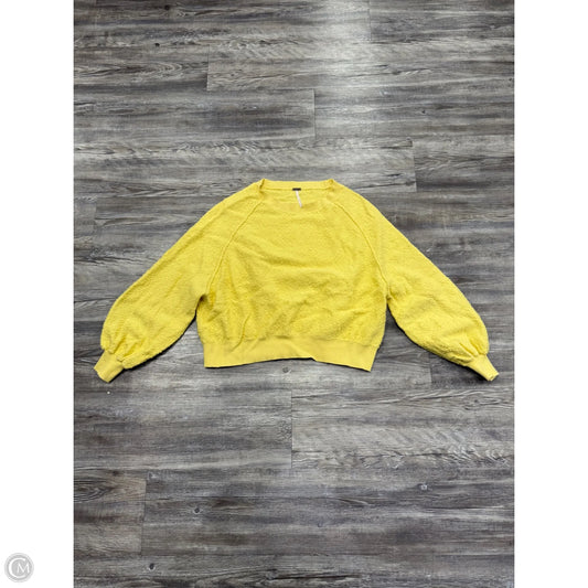 Sweater By Free People In Yellow, Size: Xs