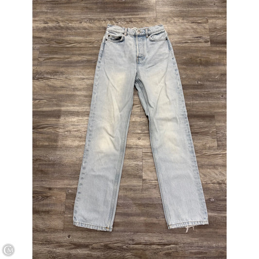 Jeans Straight By Reformation In Blue Denim, Size: 0