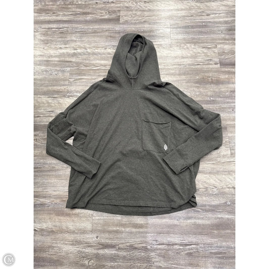 Athletic Top Long Sleeve Hoodie By Free People In Grey, Size: Xl