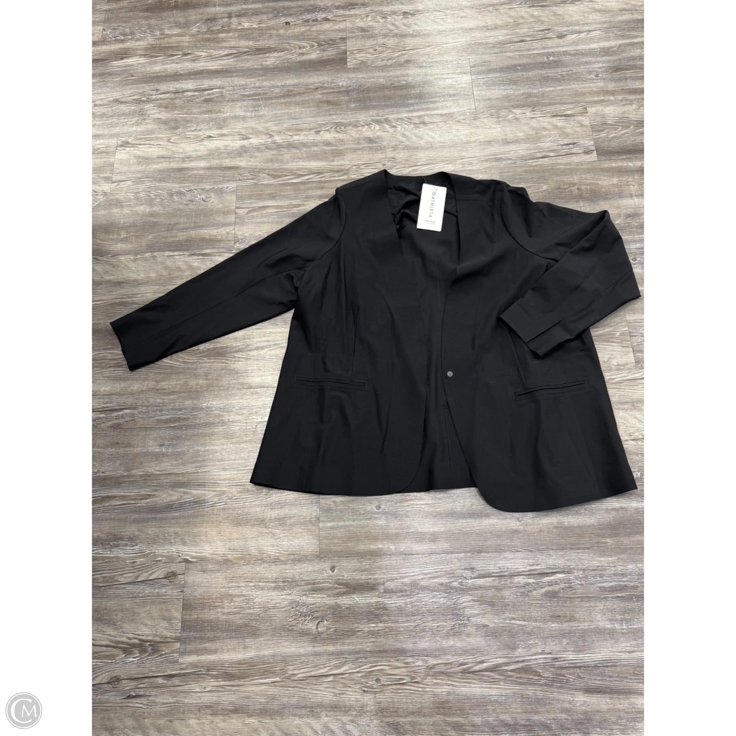 Athletic Jacket By Athleta In Black, Size: 2x