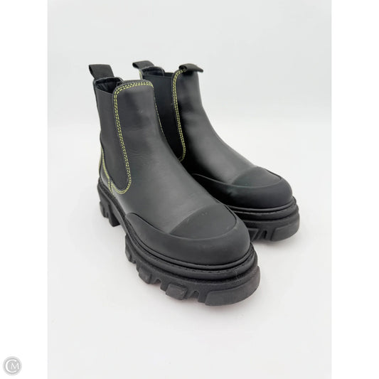Boots Ankle Heels By Ganni In Black, Size: 5.5