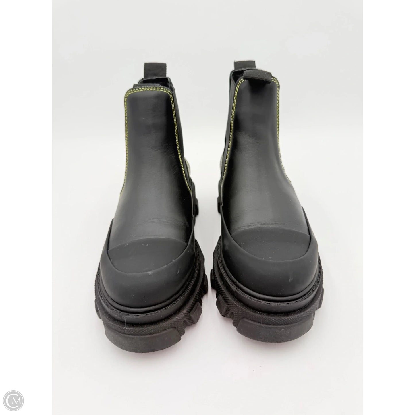 Boots Ankle Heels By Ganni In Black, Size: 5.5