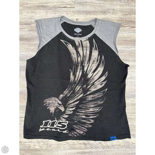 Top Short Sleeve By Harley Davidson In Grey, Size: Xl