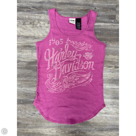 Tank Top By Harley Davidson In Pink, Size: L