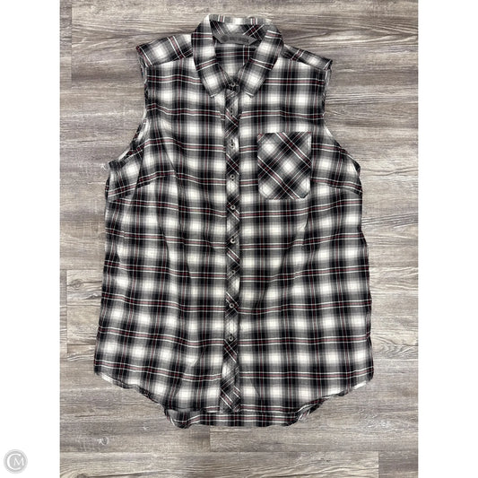 Top Sleeveless By Harley Davidson In Black & White, Size: Xl