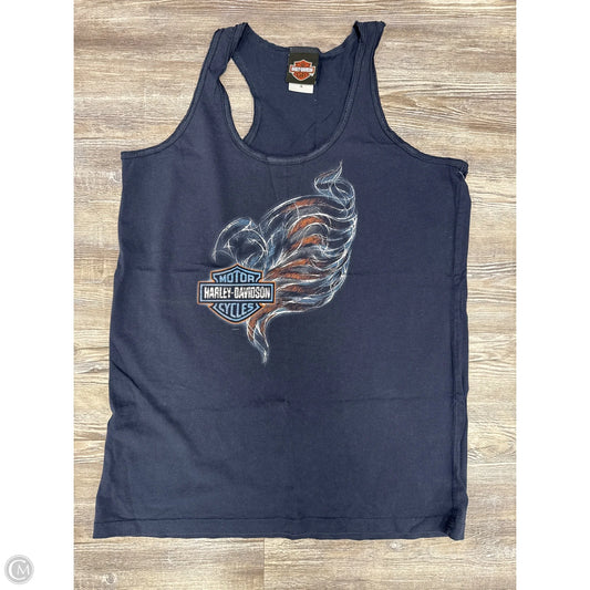 Tank Top By Harley Davidson In Navy, Size: Xl