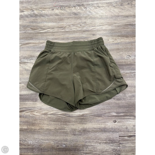 Athletic Shorts By Lululemon In Green, Size: 8