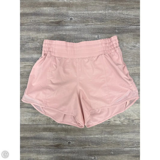 Athletic Shorts By Lululemon In Pink, Size: 6