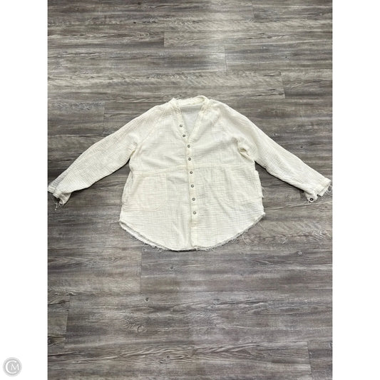 Top Long Sleeve By We The Free In White, Size: S