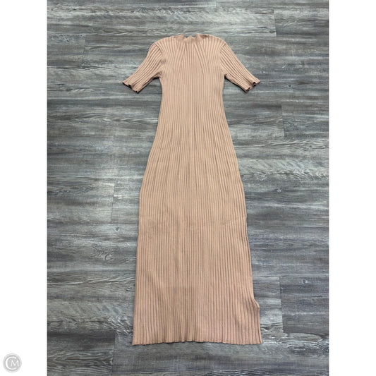 Dress Casual Midi By Varley In Tan, Size: S