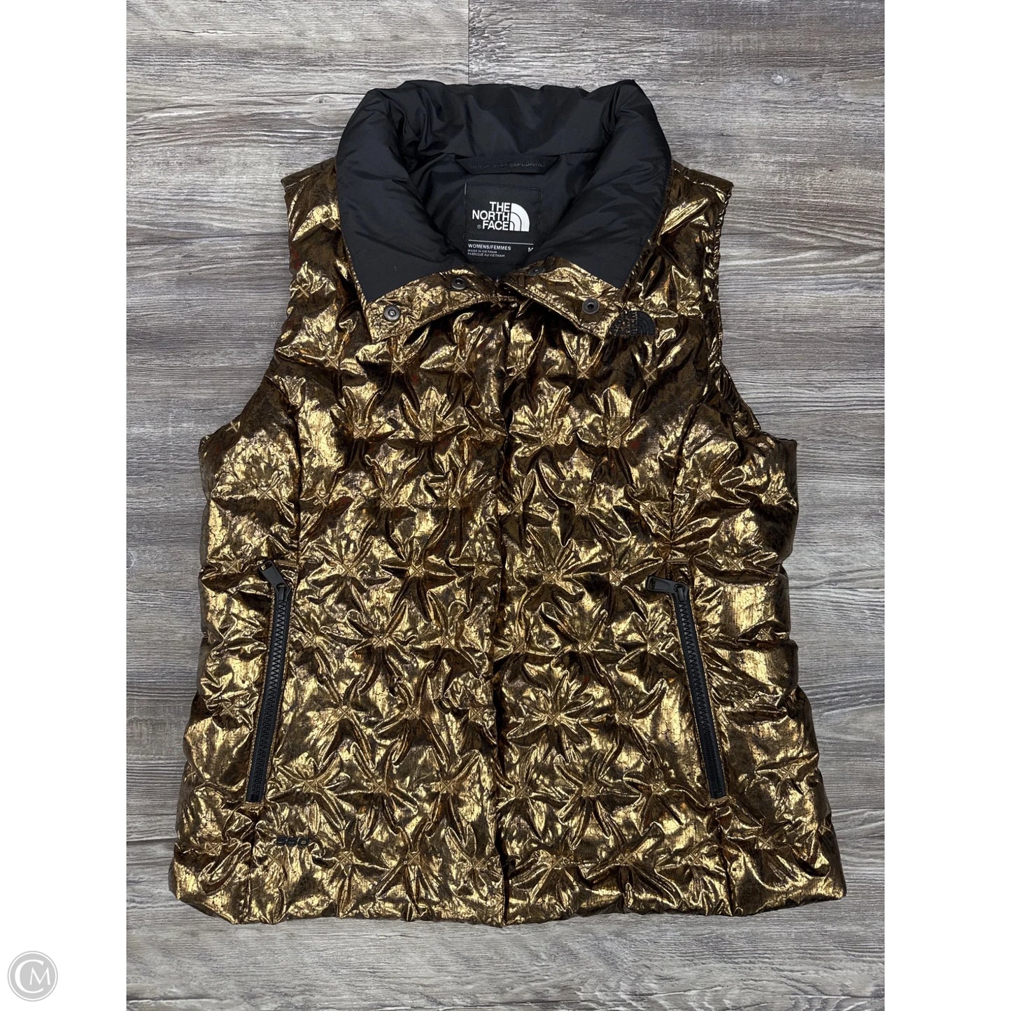 Vest Puffer & Quilted By The North Face In Gold, Size: M