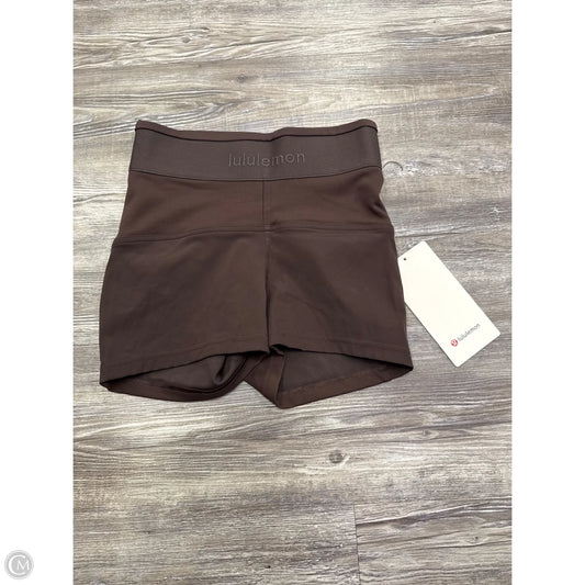 Athletic Shorts By Lululemon In Brown, Size: 4