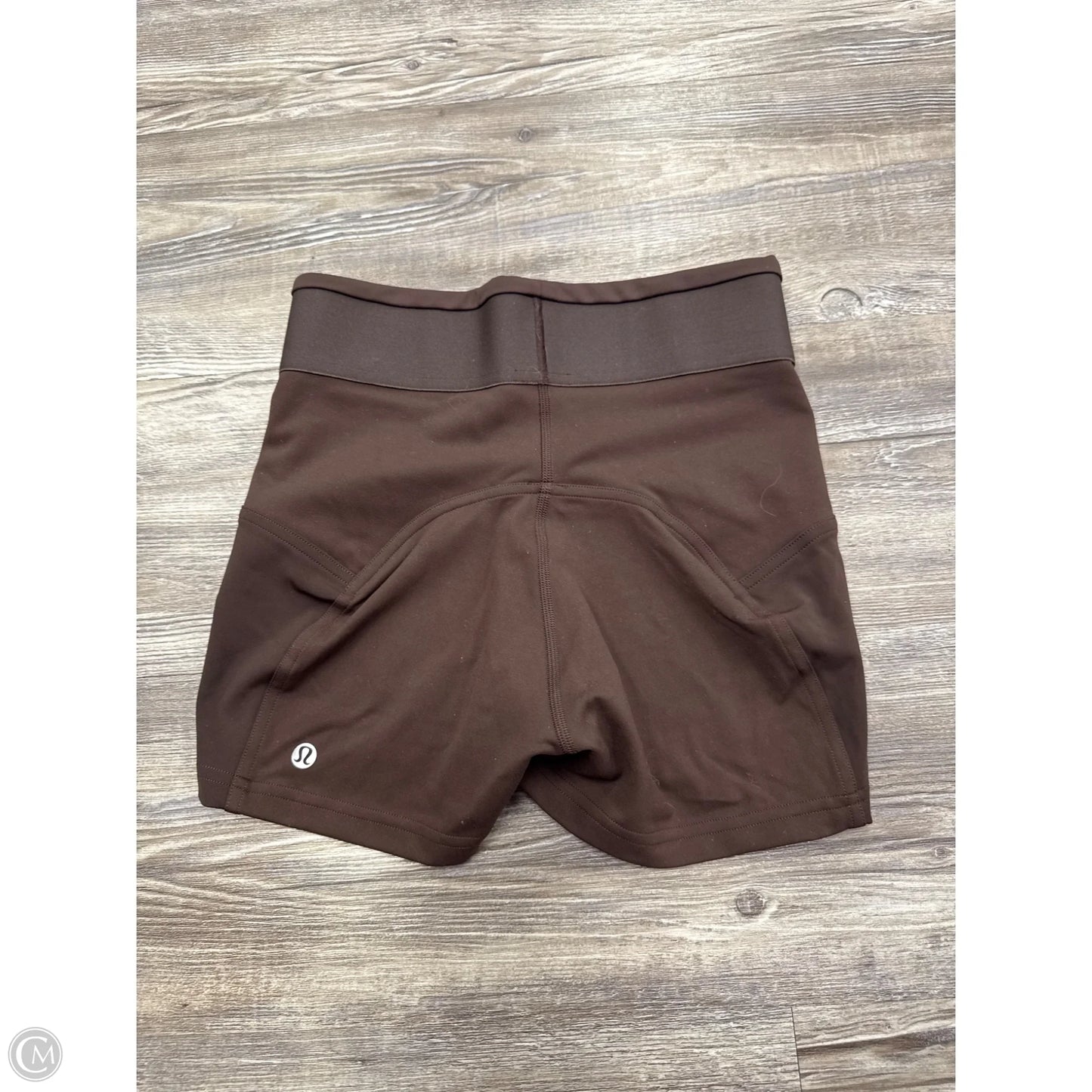 Athletic Shorts By Lululemon In Brown, Size: 4