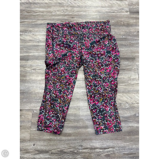 Athletic Leggings By Lululemon In Floral Print, Size: Xl