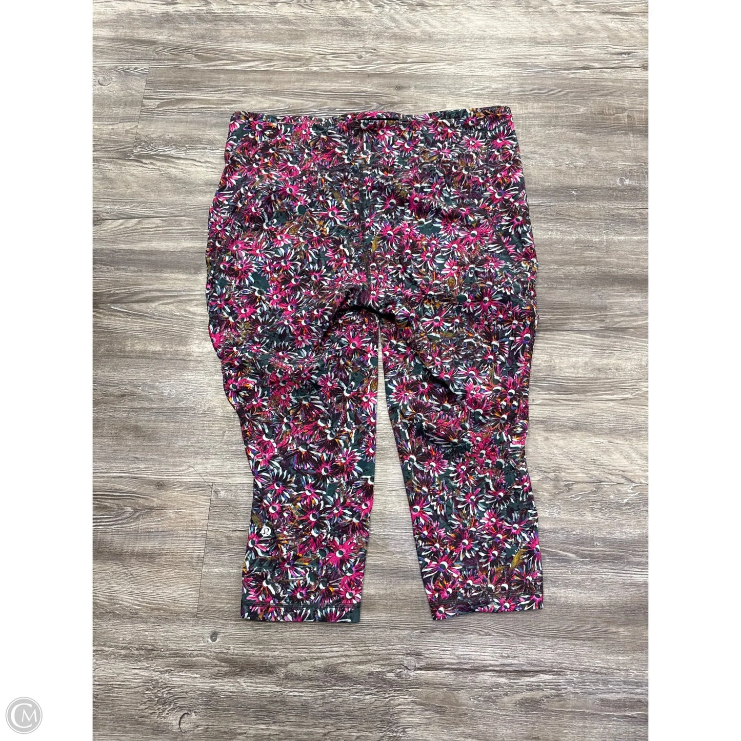 Athletic Leggings By Lululemon In Floral Print, Size: Xl