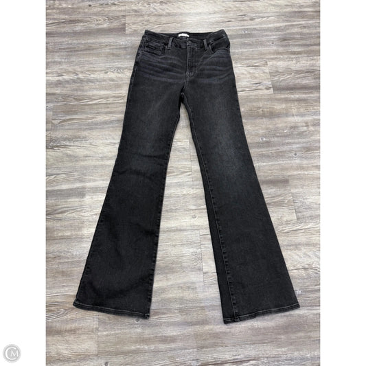 Jeans Flared By Good American In Black Denim, Size: 8