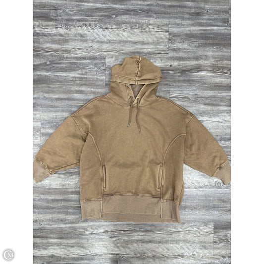 Athletic Sweatshirt Hoodie By Free People In Brown, Size: Xs