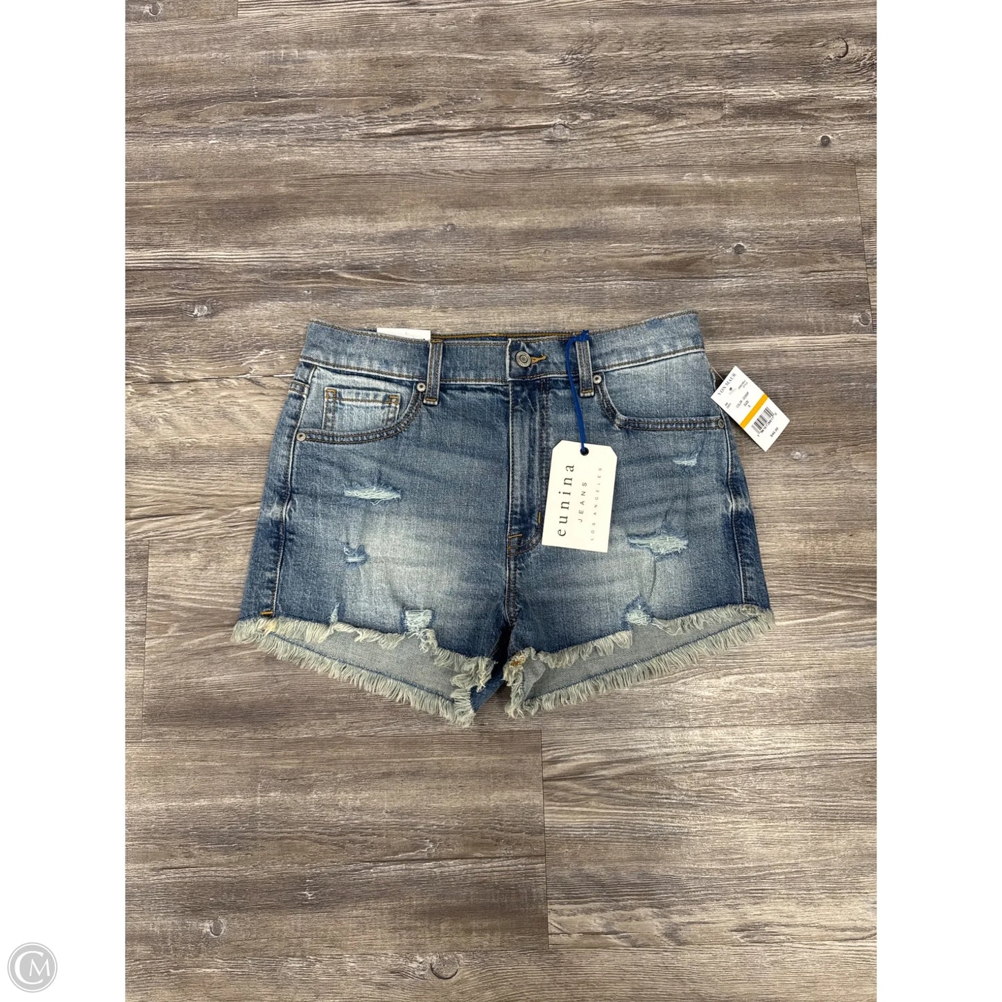 Shorts By Eunina In Blue Denim, Size: S