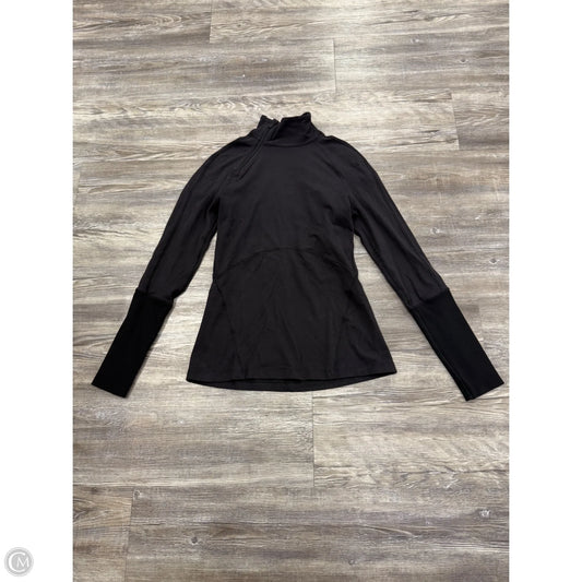 Athletic Top Long Sleeve Crewneck By Lululemon In Black, Size: S