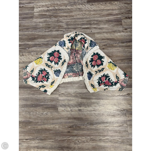 Sweater Cardigan By Anthropologie In Grey & Red, Size: Xs