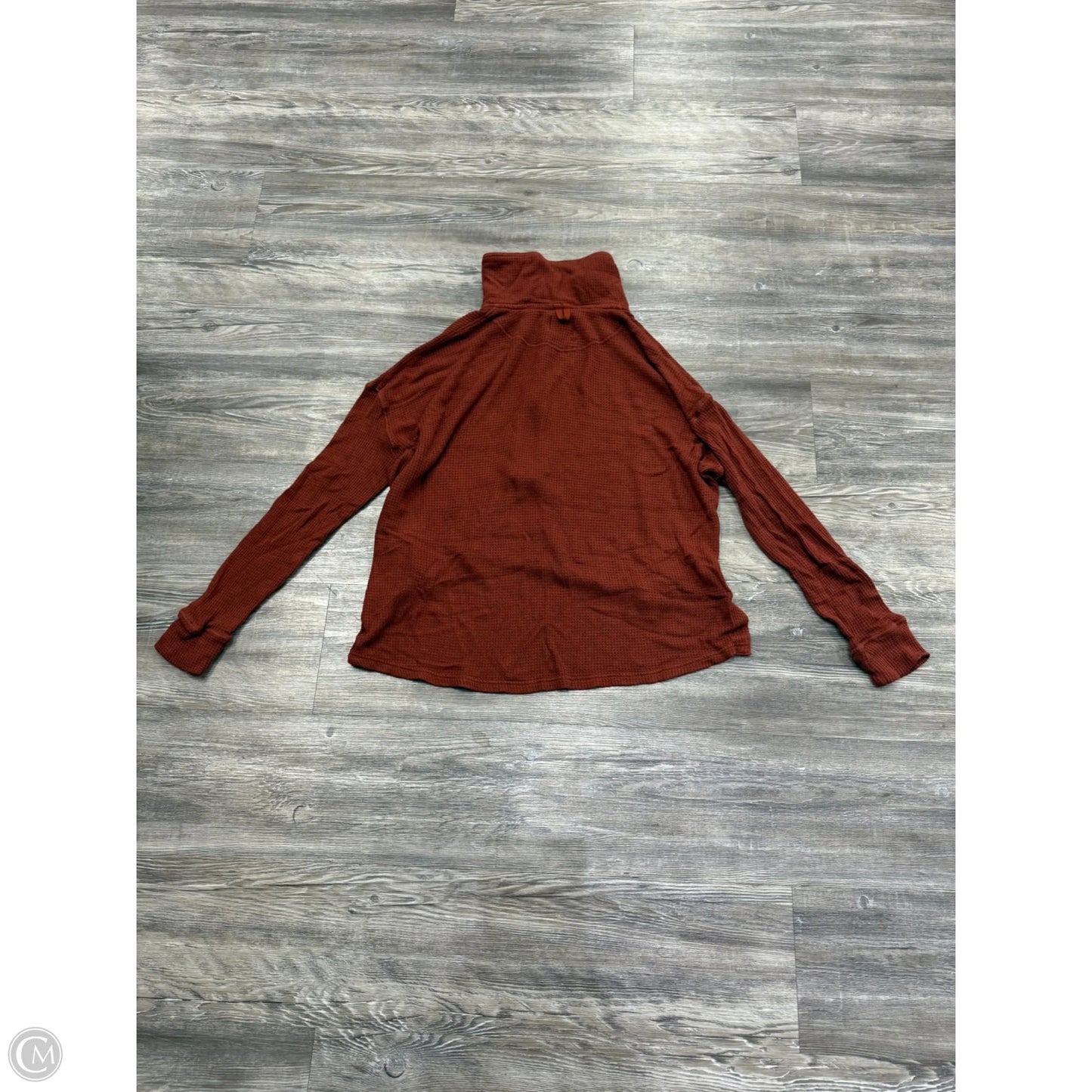 Athletic Top Long Sleeve Crewneck By Free People In Orange, Size: S