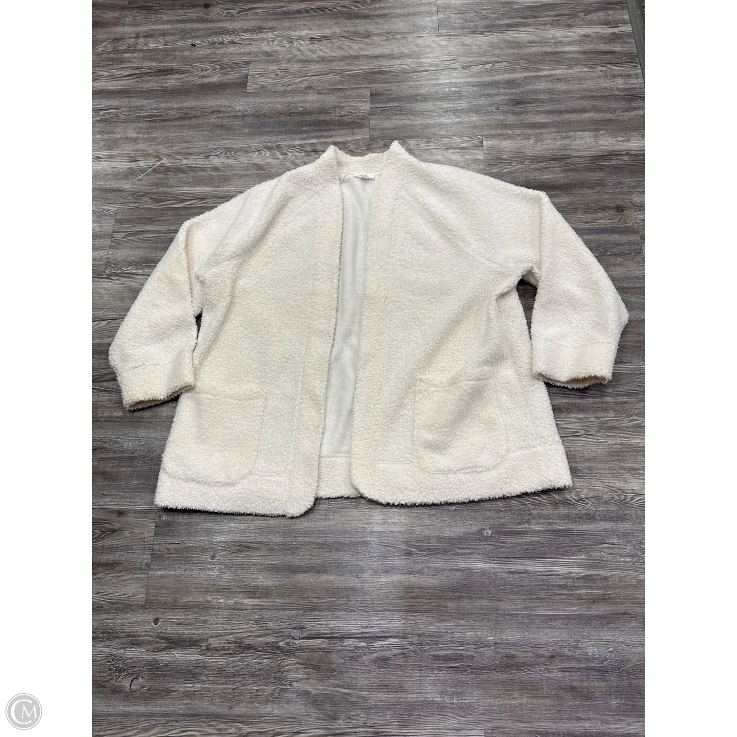 Coat Faux Fur & Sherpa By Haven In White, Size: Xxl