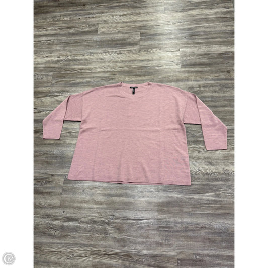 Top Long Sleeve By Eileen Fisher In Purple, Size: 1x