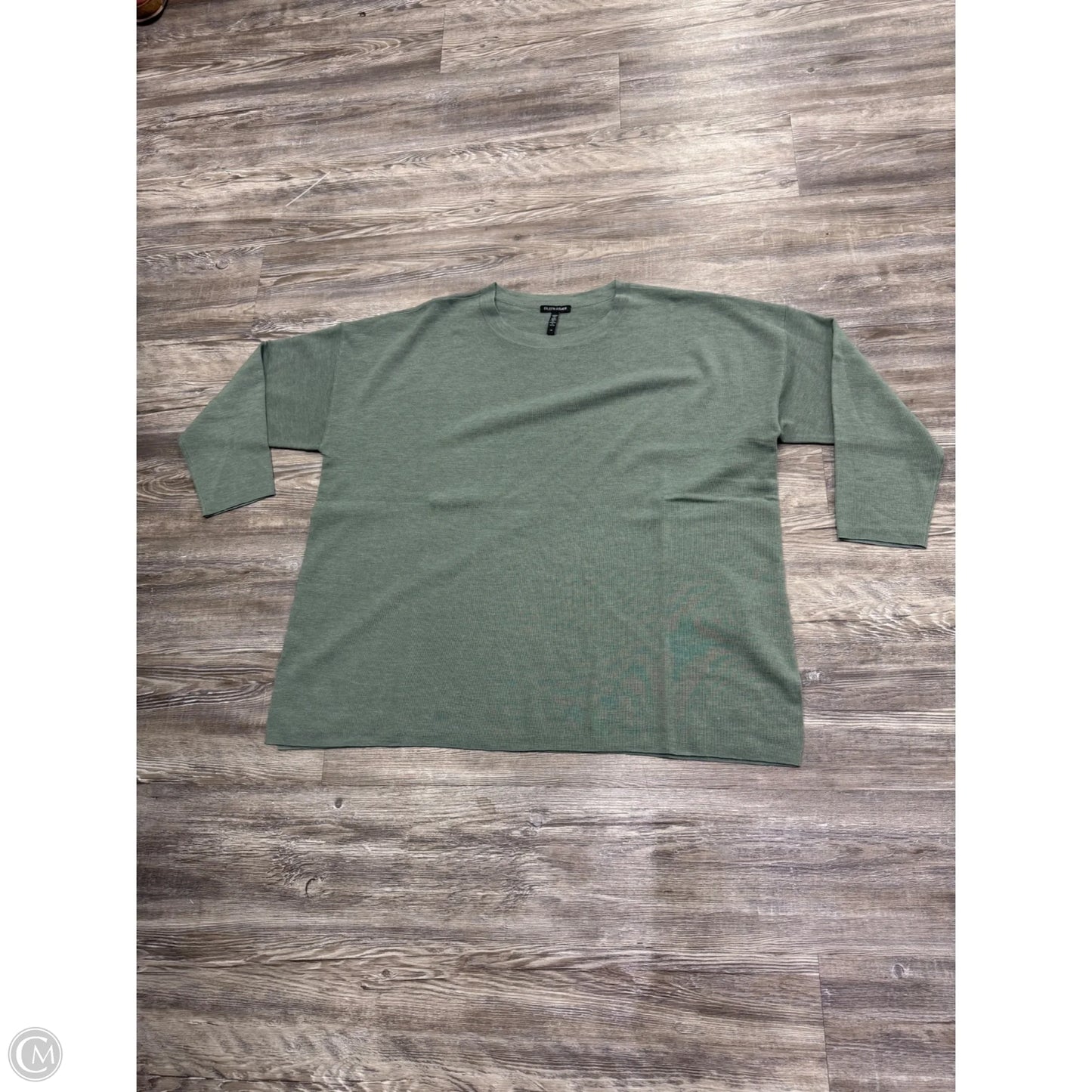 Sweater By Eileen Fisher In Green, Size: 2x