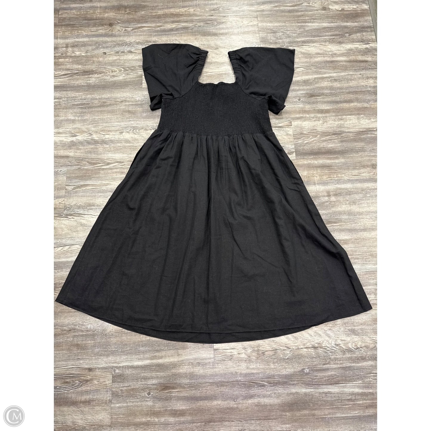 Dress Casual Midi By Madewell In Black, Size: 2x
