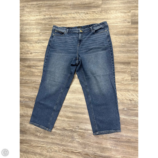 Jeans Straight By Talbots In Blue Denim, Size: 20