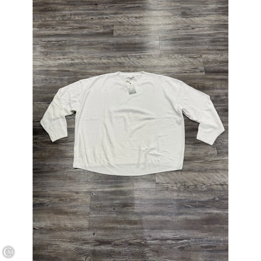 Sweater By Barefoot Dreams In White, Size: 1x