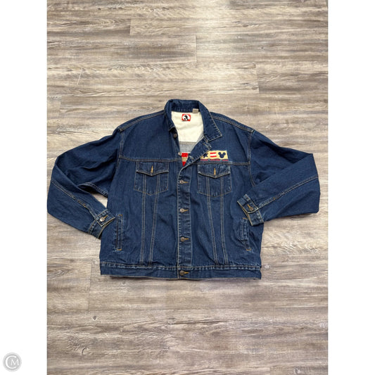 Jacket Denim By Disney In Blue Denim, Size: Xl
