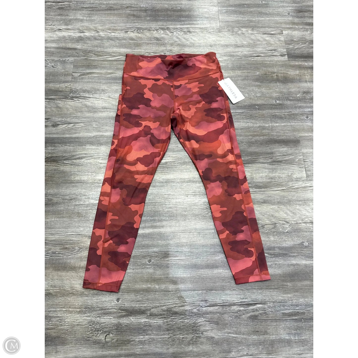 Athletic Leggings By Athleta In Camouflage Print, Size: L