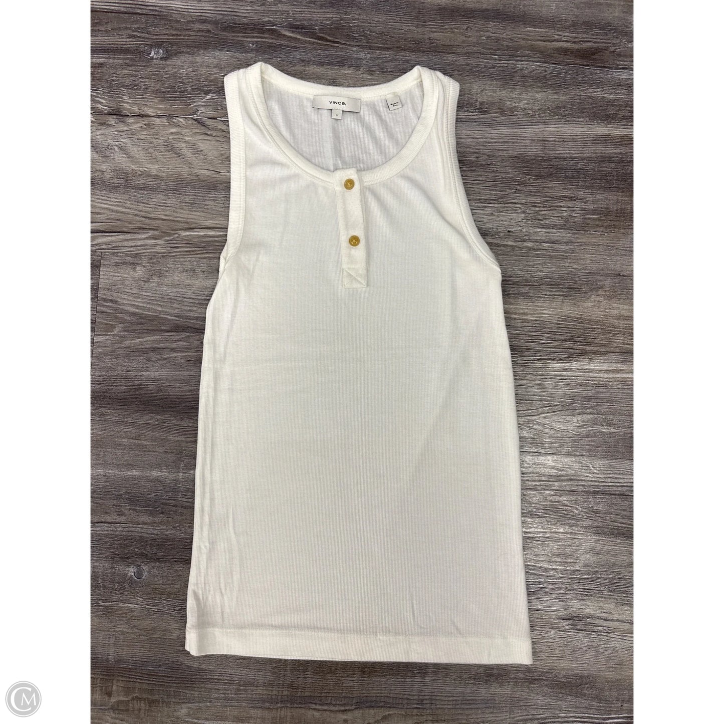 Top Sleeveless By Vince In White, Size: S
