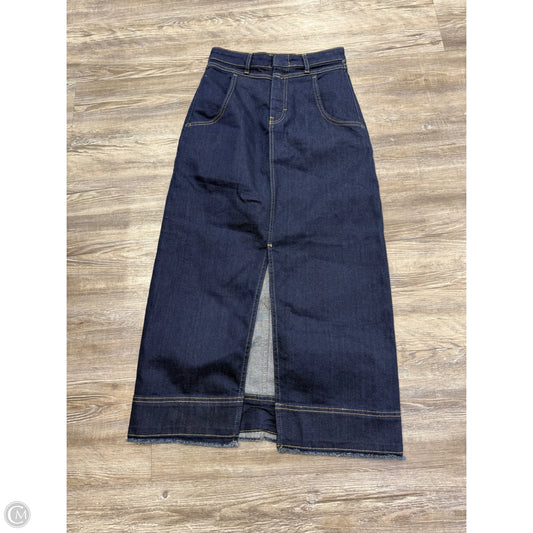 Skirt Midi By Pilcro In Blue Denim, Size: 0