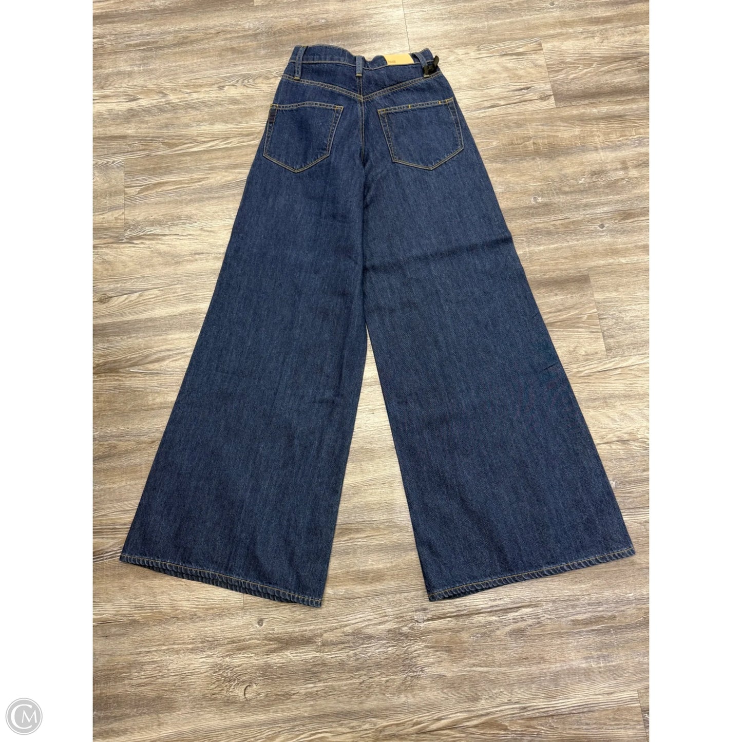 Jeans Wide Leg By Paige In Blue Denim, Size: 0