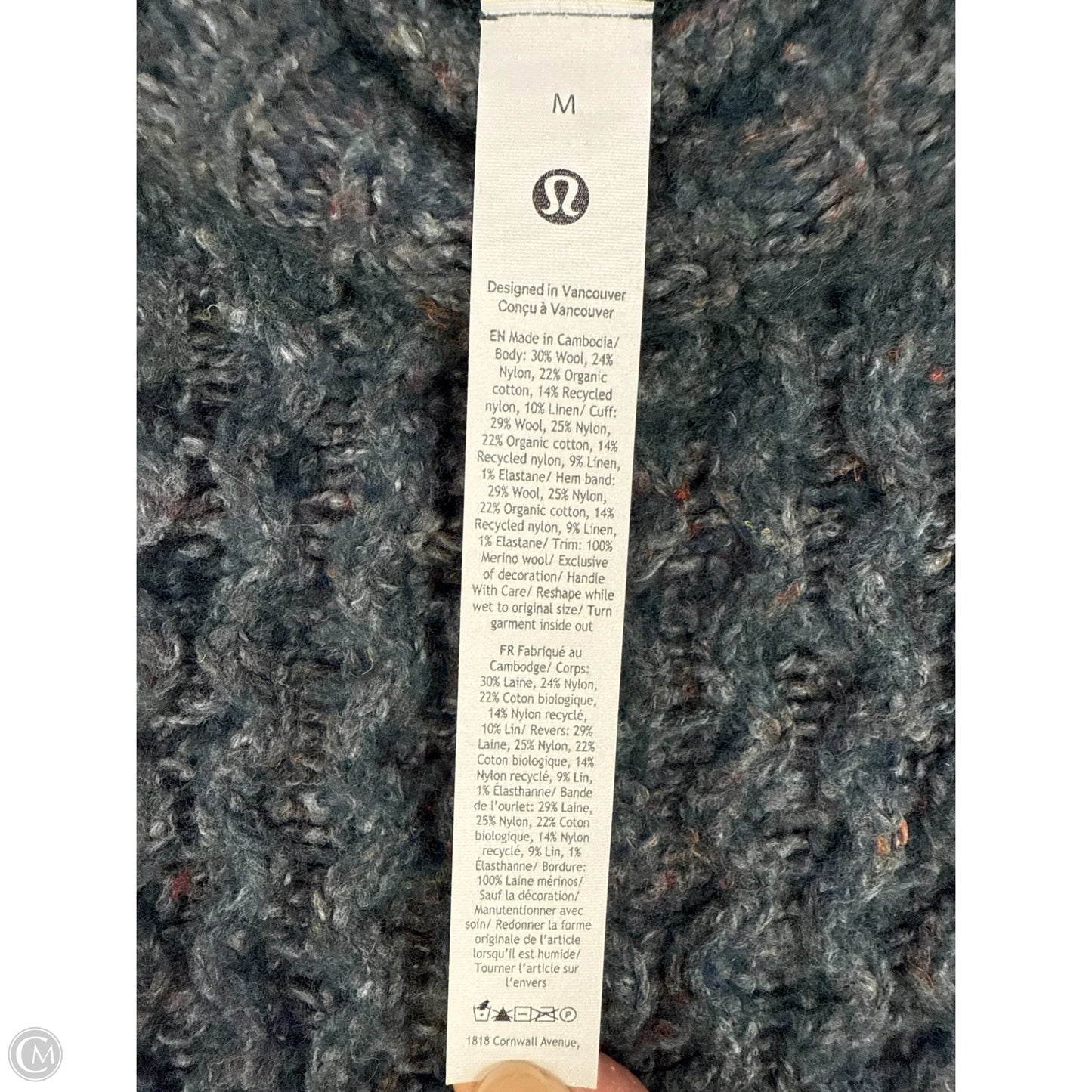 Sweater By Lululemon In Blue, Size: M