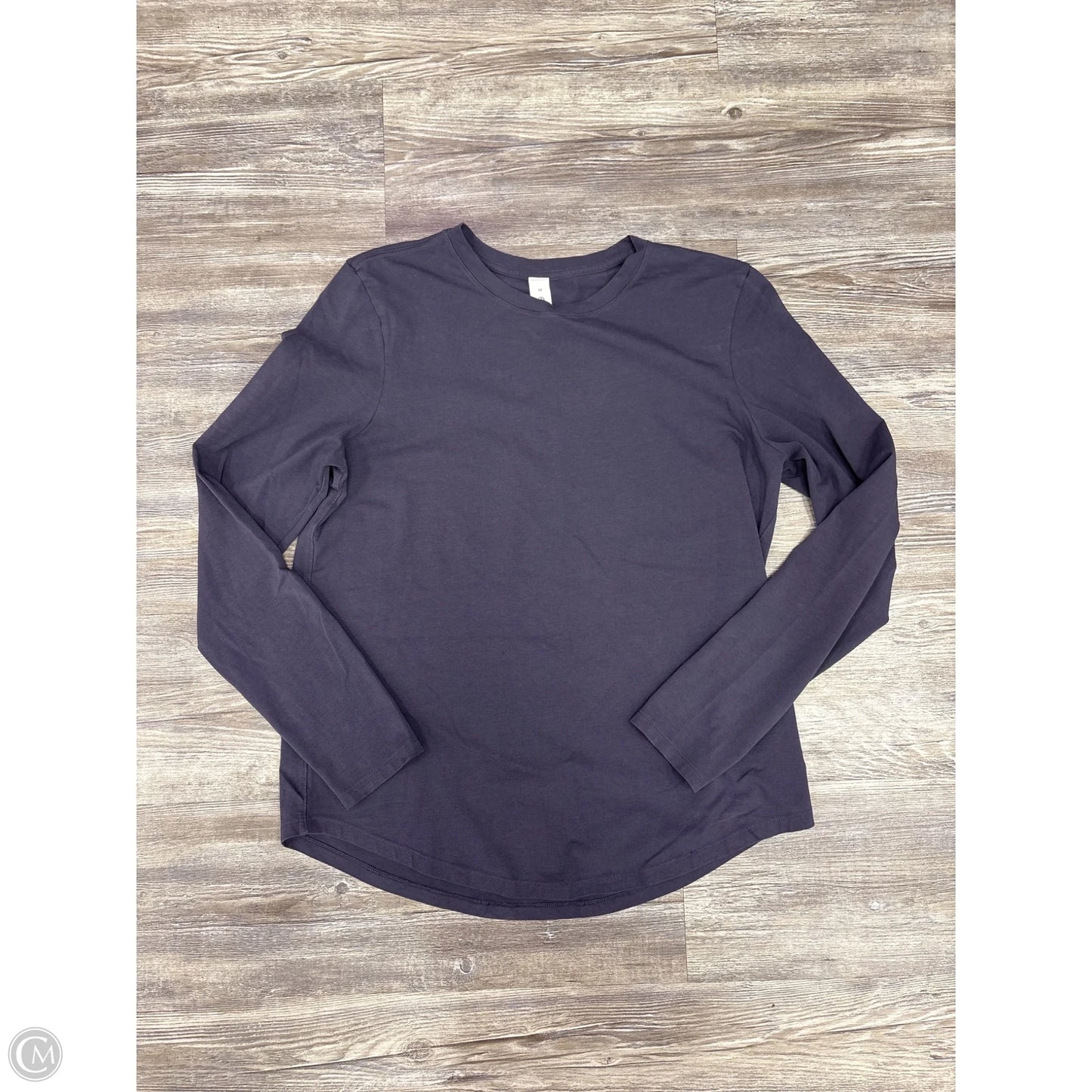 Athletic Top Long Sleeve Crewneck By Lululemon In Purple, Size: 10