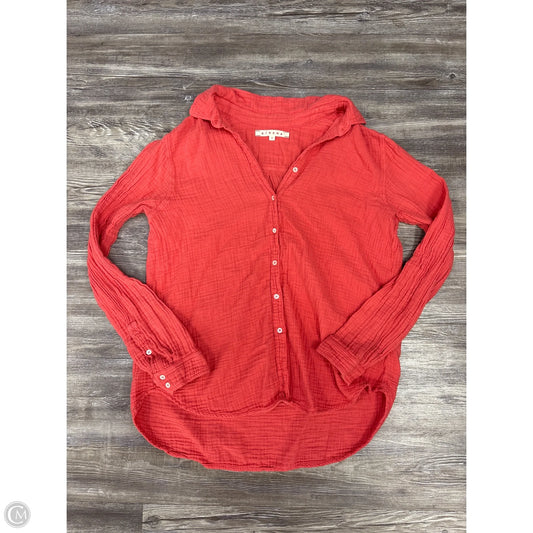 Top Long Sleeve By Xirena In Coral, Size: S