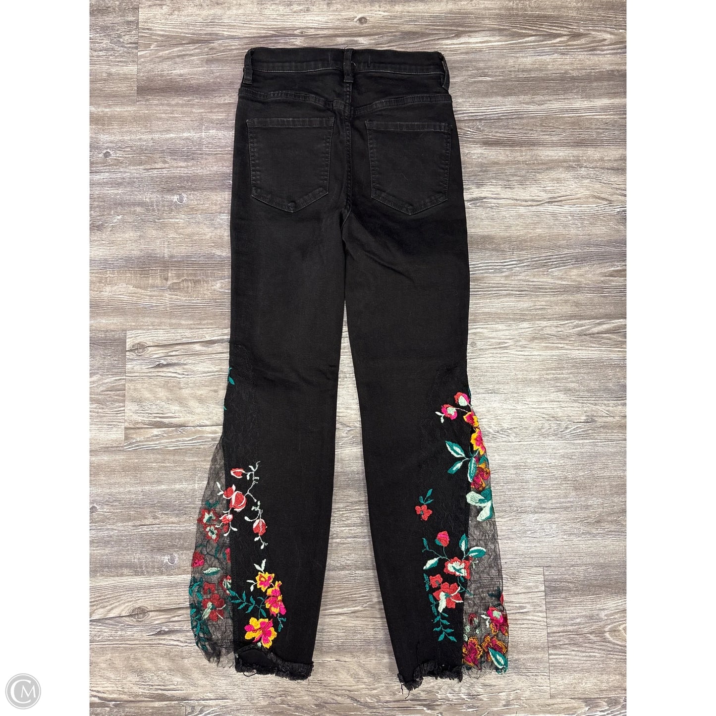 Jeans Flared By We The Free In Black Denim, Size: 0