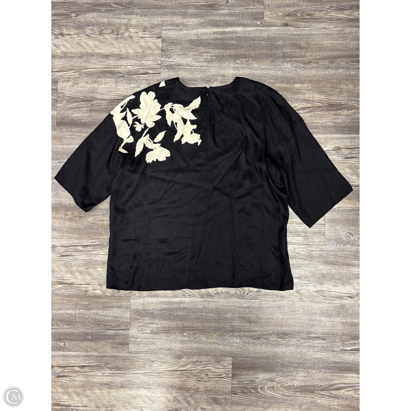 Top 3/4 Sleeve By Vince In Black, Size: L