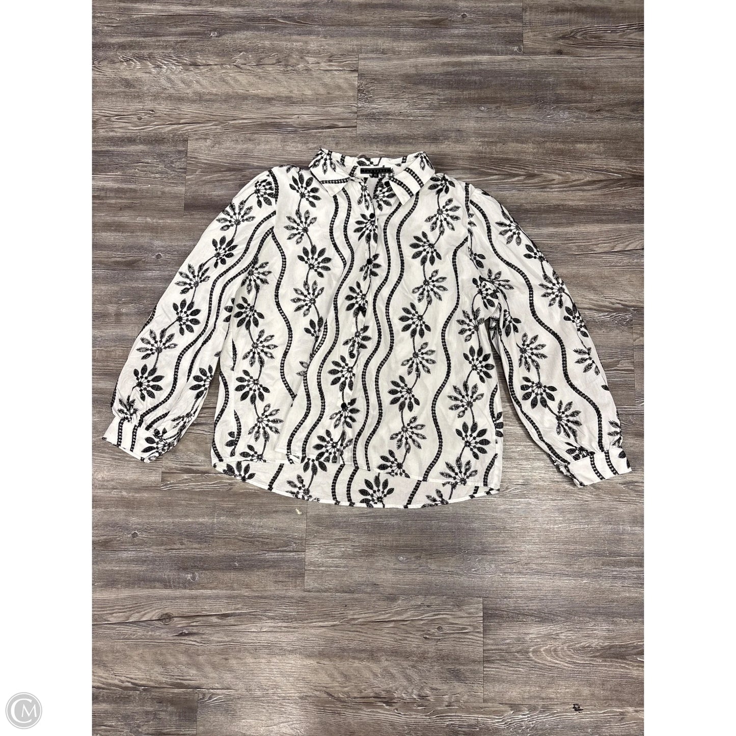Top 3/4 Sleeve By Funsport In White, Size: Xl