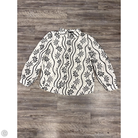 Top 3/4 Sleeve By Funsport In White, Size: Xl