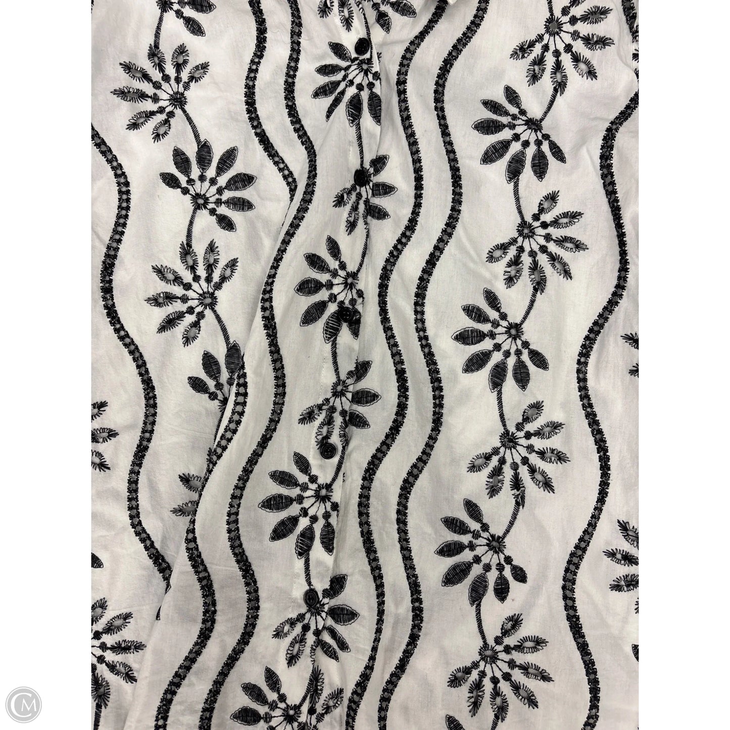 Top 3/4 Sleeve By Funsport In White, Size: Xl